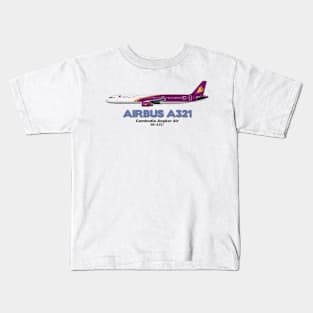 Airbus A321 - Cambodia Angkor Air Kids T-Shirt